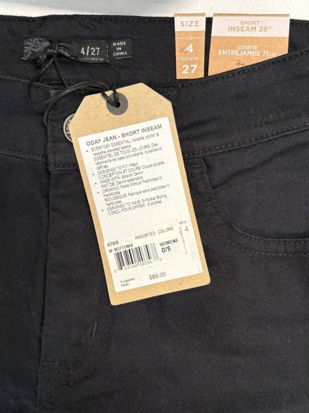 NEW! PrAna Black Oday Jean - Size: 4